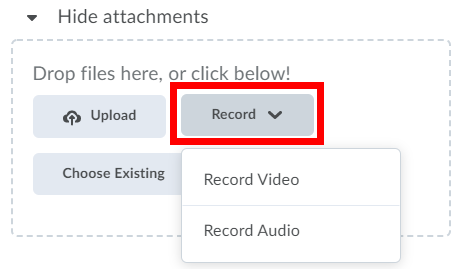 Record button highlighted.