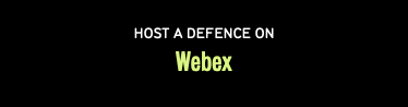 Host a defence on Webex
