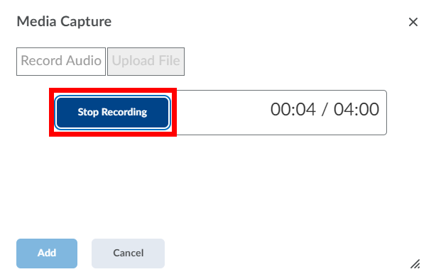 Stop Recording button highlighted.