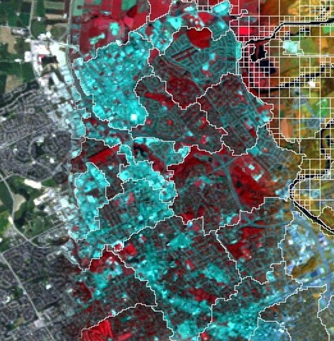 Blended Landsat images of Waterloo